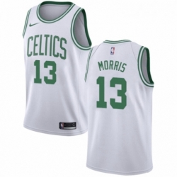 Youth Nike Boston Celtics 13 Marcus Morris Swingman White NBA Jersey Association Edition 