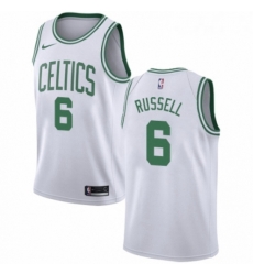 Youth Nike Boston Celtics 6 Bill Russell Authentic White NBA Jersey Association Edition