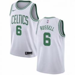 Youth Nike Boston Celtics 6 Bill Russell Swingman White NBA Jersey Association Edition