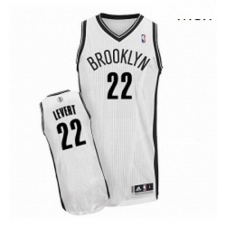 Mens Adidas Brooklyn Nets 22 Caris LeVert Authentic White Home NBA Jersey