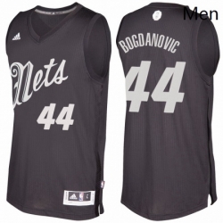 Mens Brooklyn Nets 44 Bojan Bogdanovic Black 2016 2017 Christmas Day NBA Swingman Jersey 