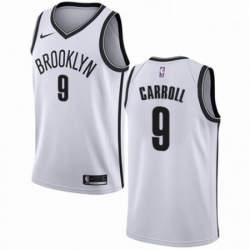 Mens Nike Brooklyn Nets 9 DeMarre Carroll Swingman White NBA Jersey Association Edition 