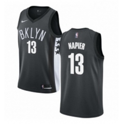 Womens Nike Brooklyn Nets 13 Shabazz Napier Swingman Gray NBA Jersey Statement Edition 