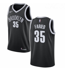 Womens Nike Brooklyn Nets 35 Kenneth Faried Swingman Black NBA Jersey Icon Edition 