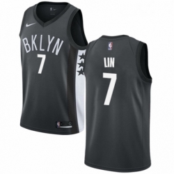 Womens Nike Brooklyn Nets 7 Jeremy Lin Swingman Gray NBA Jersey Statement Edition