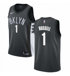 Youth Nike Brooklyn Nets 1 DAngelo Russell Authentic Gray NBA Jersey Statement Edition