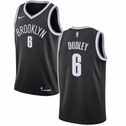 Youth Nike Brooklyn Nets 6 Jared Dudley Swingman Black NBA Jersey Icon Edition 