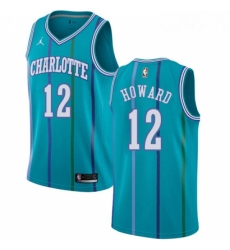 Womens Nike Jordan Charlotte Hornets 12 Dwight Howard Swingman Aqua Hardwood Classics NBA Jersey