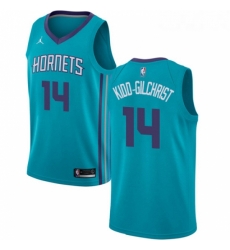 Womens Nike Jordan Charlotte Hornets 14 Michael Kidd Gilchrist Swingman Teal NBA Jersey Icon Edition