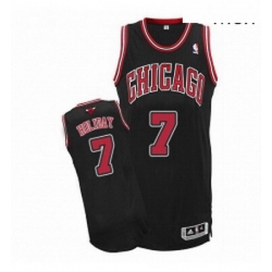 Mens Adidas Chicago Bulls 7 Justin Holiday Authentic Black Alternate NBA Jersey 