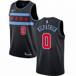 Mens Nike Chicago Bulls 0 Sean Kilpatrick Swingman Black NBA Jersey City Edition 