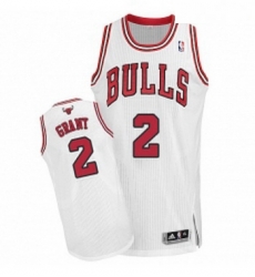 Youth Adidas Chicago Bulls 2 Jerian Grant Authentic White Home NBA Jersey