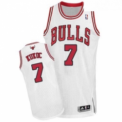 Youth Adidas Chicago Bulls 7 Toni Kukoc Authentic White Home NBA Jersey