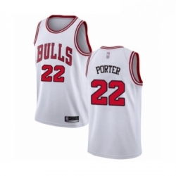 Youth Chicago Bulls 22 Otto Porter Swingman White Basketball Jersey Association Edition 