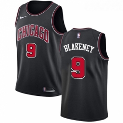 Youth Nike Chicago Bulls 9 Antonio Blakeney Swingman Black NBA Jersey Statement Edition 