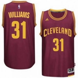 Mens Cleveland Cavaliers 31 Deron Williams adidas Burgundy Player Swingman Road Jersey 