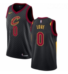 Womens Nike Cleveland Cavaliers 0 Kevin Love Authentic Black Alternate NBA Jersey Statement Edition