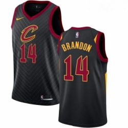 Youth Nike Cleveland Cavaliers 14 Terrell Brandon Authentic Black Alternate NBA Jersey Statement Edition 