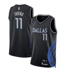 Men Dallas Mavericks 11 Kyrie Irving Black 2025 26 City Edition Stitched Basketball Jersey