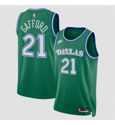 Men Dallas Mavericks 21 Daniel Gafford Green 2025 Classic Edition Stitched Basketball Jersey