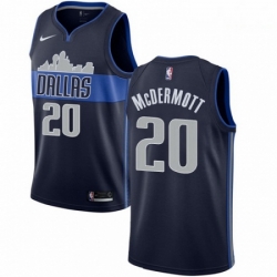 Mens Nike Dallas Mavericks 20 Doug McDermott Swingman Navy Blue NBA Jersey Statement Edition 