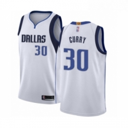 Womens Dallas Mavericks 30 Seth Curry Swingman White Basketball Jersey Association Edition 
