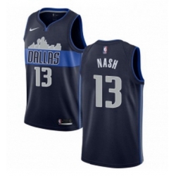 Womens Nike Dallas Mavericks 13 Steve Nash Authentic Navy Blue NBA Jersey Statement Edition