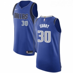 Womens Nike Dallas Mavericks 30 Seth Curry Authentic Royal Blue Road NBA Jersey Icon Edition 