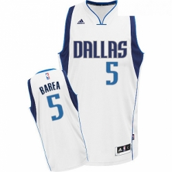 Youth Adidas Dallas Mavericks 5 Jose Juan Barea Swingman White Home NBA Jersey