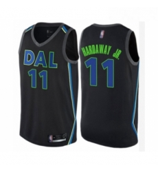 Youth Dallas Mavericks 11 Tim Hardaway Jr Swingman Black Basketball Jersey City Edition 