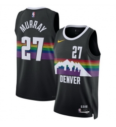 Men Denver Nuggets 27 Jamal Murray Black 2025 26 City Edition Stitched Basketball Jersey Men Denver Nuggets 27 Jamal Murray Black 2025 26 City Edition Stitched Basketball Jersey