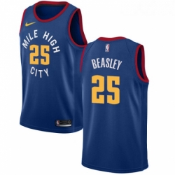 Womens Nike Denver Nuggets 25 Malik Beasley Swingman Light Blue Alternate NBA Jersey Statement Edition