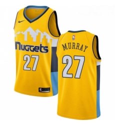 Womens Nike Denver Nuggets 27 Jamal Murray Authentic Gold Alternate NBA Jersey Statement Edition