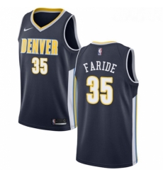 Womens Nike Denver Nuggets 35 Kenneth Faried Swingman Navy Blue Road NBA Jersey Icon Edition