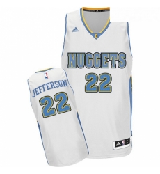 Youth Adidas Denver Nuggets 22 Richard Jefferson Swingman White Home NBA Jersey 