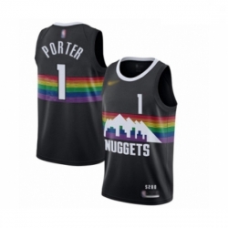 Youth Denver Nuggets #1 Michael Porter Swingman Black Basketball Jersey - 2019 20 City Edition