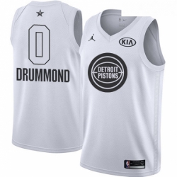 Youth Nike Detroit Pistons 0 Andre Drummond Swingman White 2018 All Star Game NBA Jersey