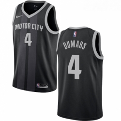 Youth Nike Detroit Pistons 4 Joe Dumars Swingman Black NBA Jersey City Edition