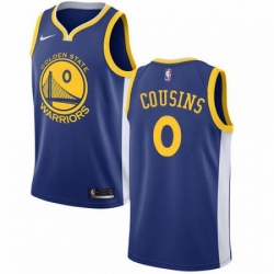 Mens Nike Golden State Warriors 0 DeMarcus Cousins Blue NBA Swingman Icon Edition Jersey 