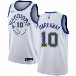 Mens Nike Golden State Warriors 10 Tim Hardaway Swingman White Hardwood Classics NBA Jersey