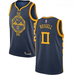 Warriors #0 D 27Angelo Russell Navy Basketball Swingman City Edition 2018 19 Jersey