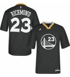 Womens Adidas Golden State Warriors 23 Mitch Richmond Authentic Black Alternate NBA Jersey