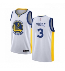 Womens Golden State Warriors 3 Jordan Poole Swingman White Basketball Jersey Association Edition 