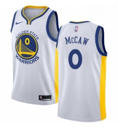 Womens Nike Golden State Warriors 0 Patrick McCaw Swingman White Home NBA Jersey Association Edition 