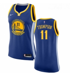 Womens Nike Golden State Warriors 11 Klay Thompson Authentic Royal Blue Road NBA Jersey Icon Edition