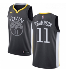 Womens Nike Golden State Warriors 11 Klay Thompson Swingman Black Alternate NBA Jersey Statement Edition