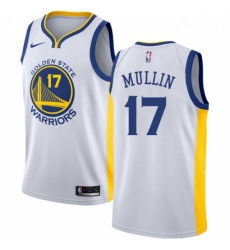 Womens Nike Golden State Warriors 17 Chris Mullin Authentic White Home NBA Jersey Association Edition