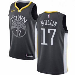 Womens Nike Golden State Warriors 17 Chris Mullin Swingman Black Alternate NBA Jersey Statement Edition