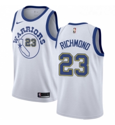 Womens Nike Golden State Warriors 23 Mitch Richmond Swingman White Hardwood Classics NBA Jersey