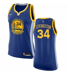 Womens Nike Golden State Warriors 34 Shaun Livingston Authentic Royal Blue Road NBA Jersey Icon Edition 